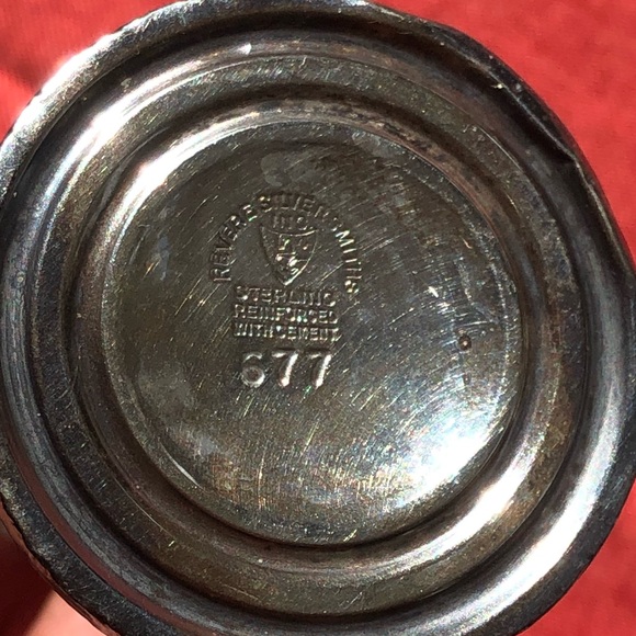 Antique Revere ware Sterling bud vase 677 - Picture 6 of 6